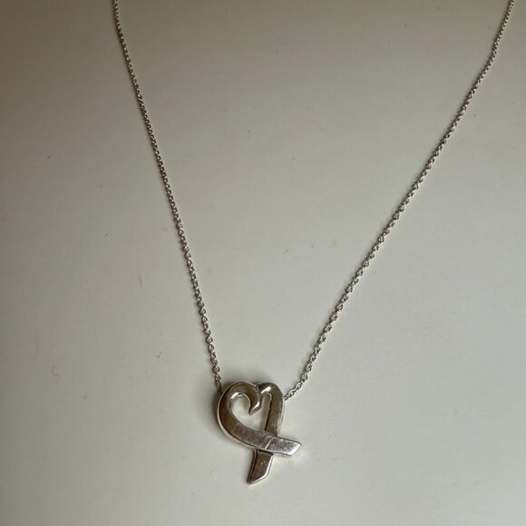 Tiffany & Co Paloma Picasso Loving Heart Sterling Silver 16" Necklace - Picture 8 of 8